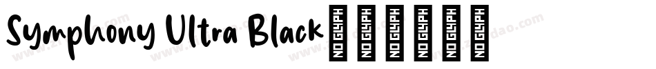 Symphony Ultra Black字体转换